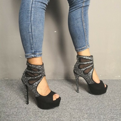 high heels with no back